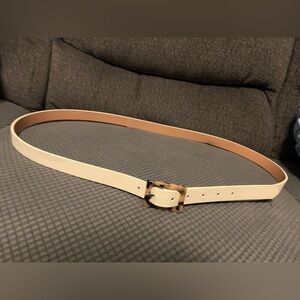 Belts 2 
 Brand New Size 2X Cream Belt W/ Tortoise Buckle
& Elegant Black Belt
